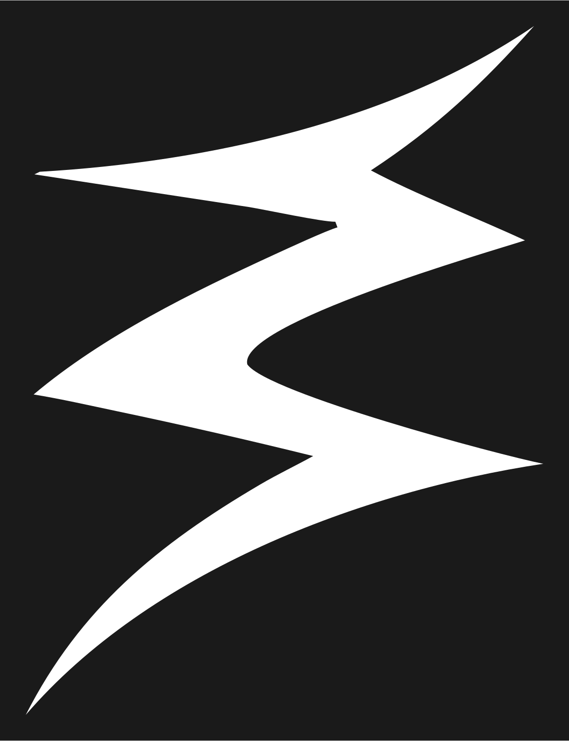 Sharp Lightning Bolt Mark #1a1a1a/#ffffff