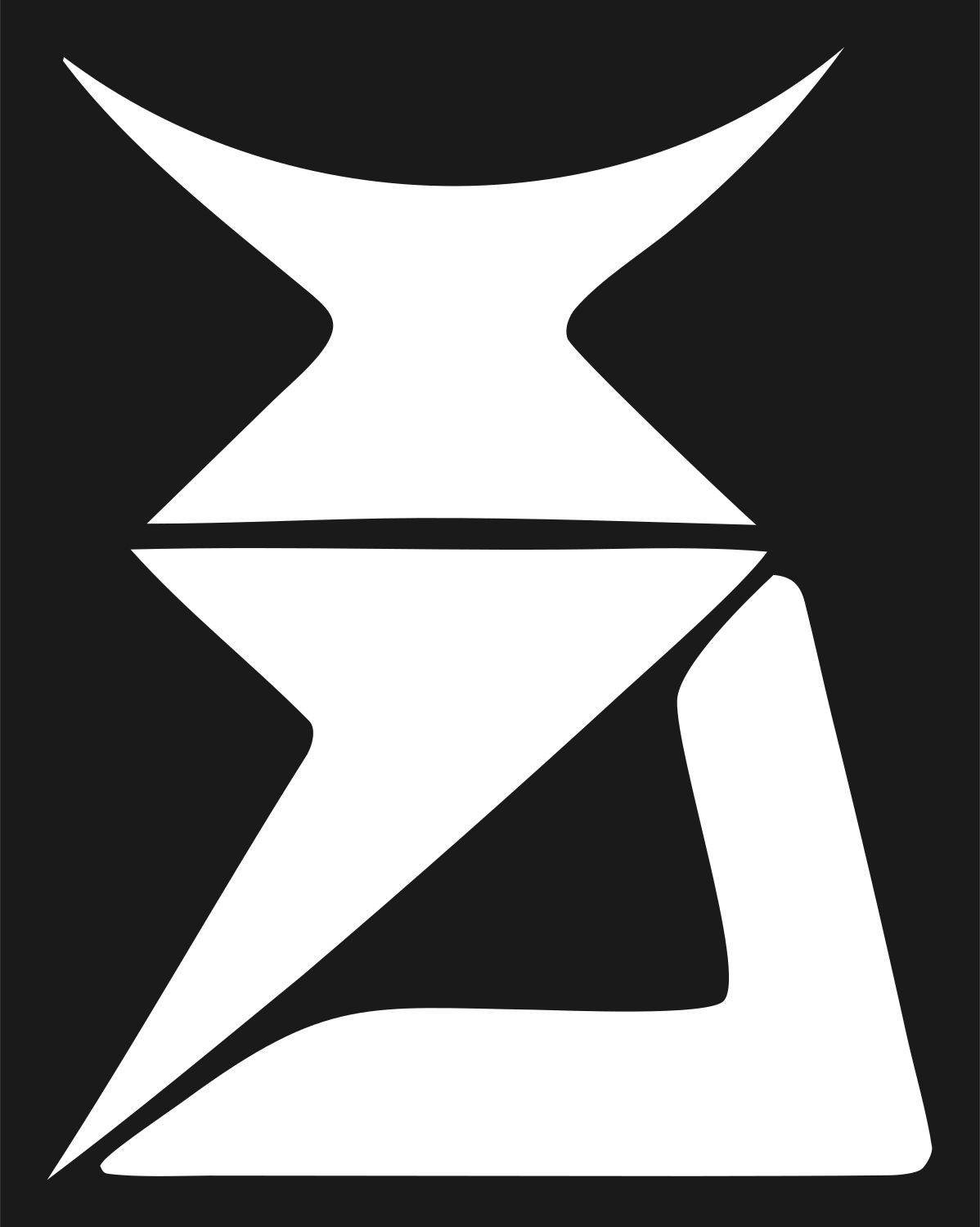 Abstract Beetle Silhouette Icon #1a1a1a/#ffffff