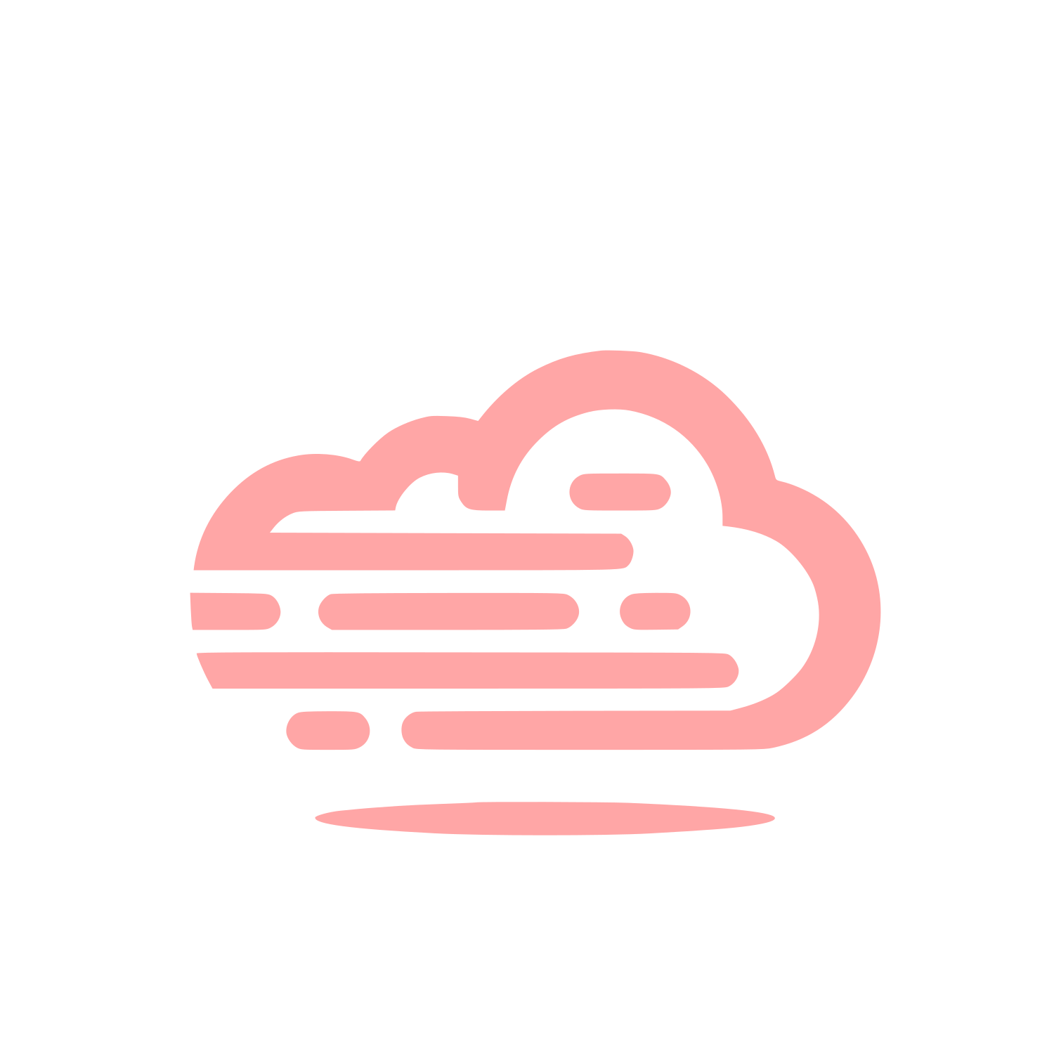 Abstract Cloud Logo #ffa6a6