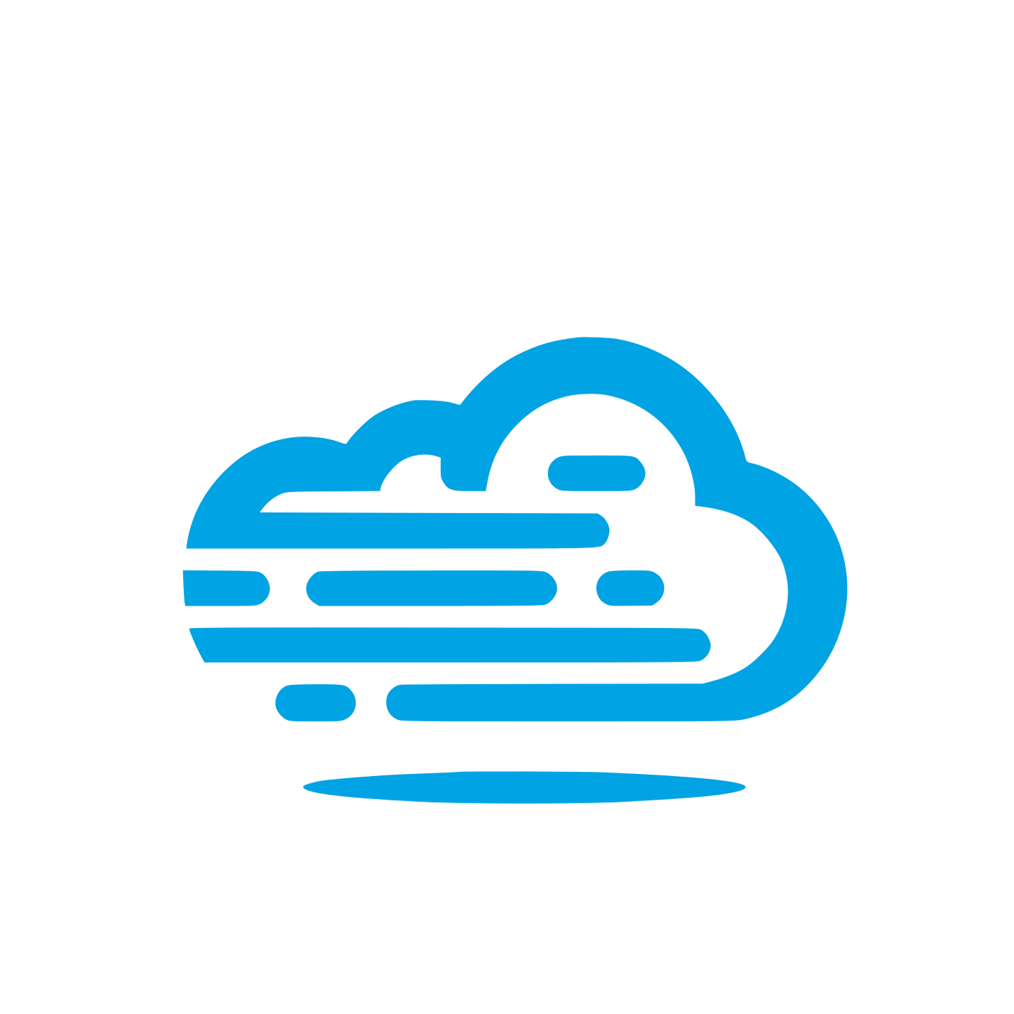 Abstract Cloud Logo #00a3e4