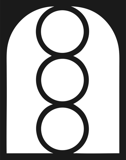 Geometric Padlock Arch Logo #1a1a1a/#ffffff