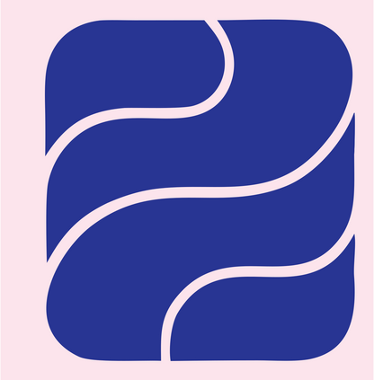 Wave Stripe Padlock Icon #fce4ec/#283593