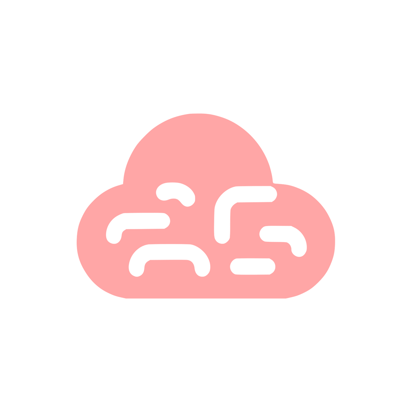 Abstract Cloud Logo #ffa6a6