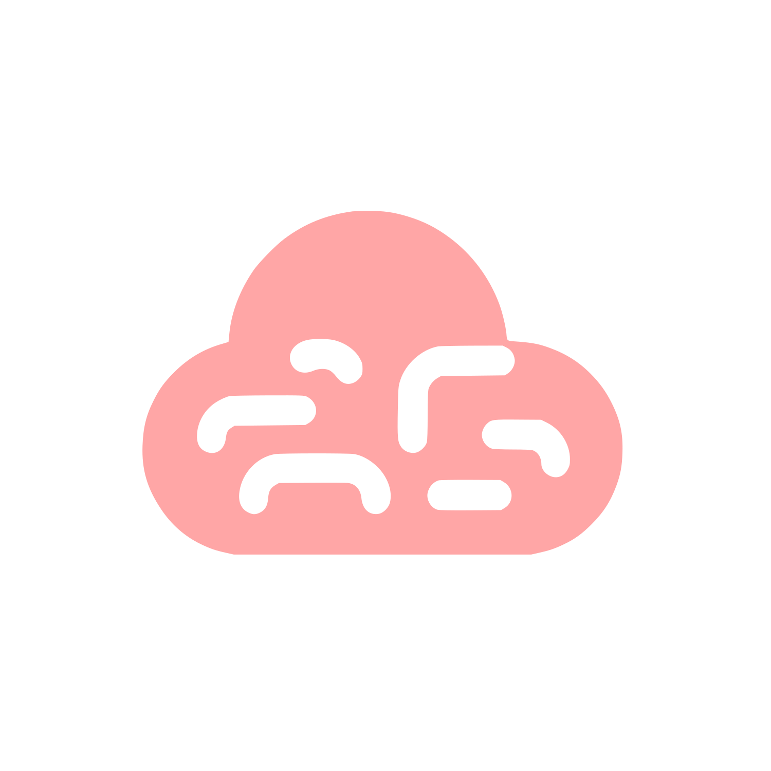 Abstract Cloud Logo #ffa6a6