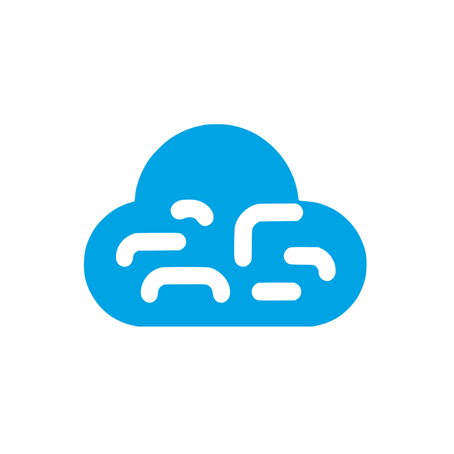 Abstract Cloud Logo #00a3e4