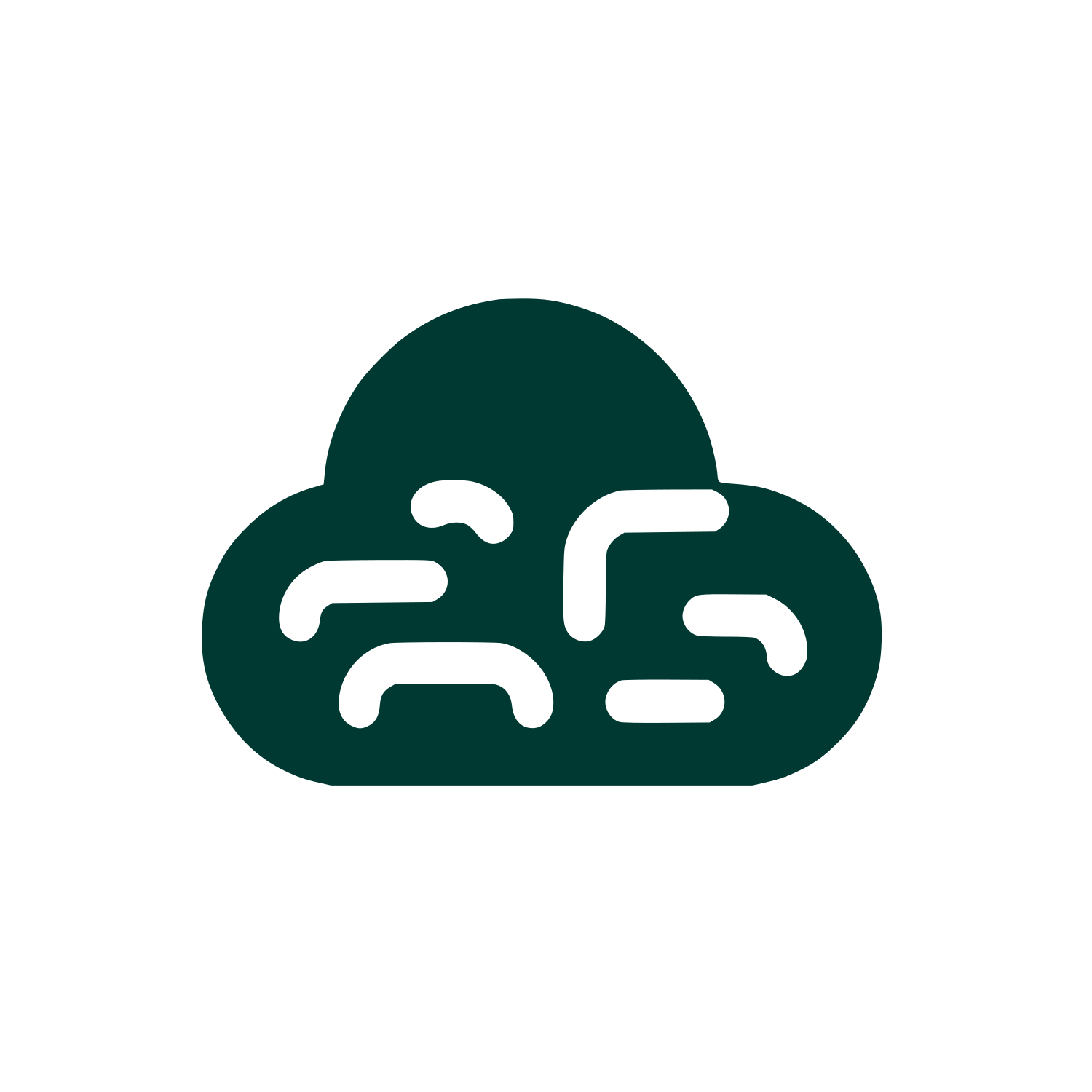 Abstract Cloud Logo #003932