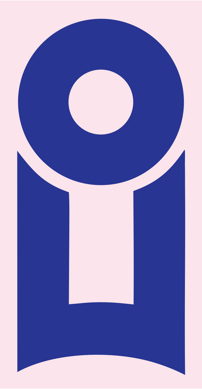 Minimalist Padlock Body Icon #fce4ec/#283593