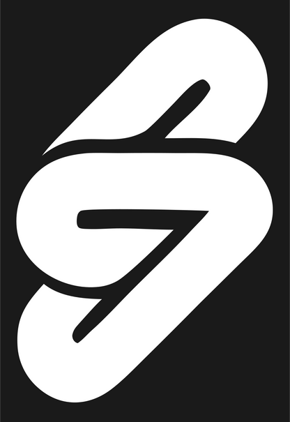 Monoline S-Shape Padlock Logo #1a1a1a/#ffffff