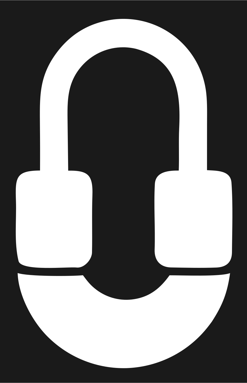 Blocky Padlock Shackle Icon #1a1a1a/#ffffff