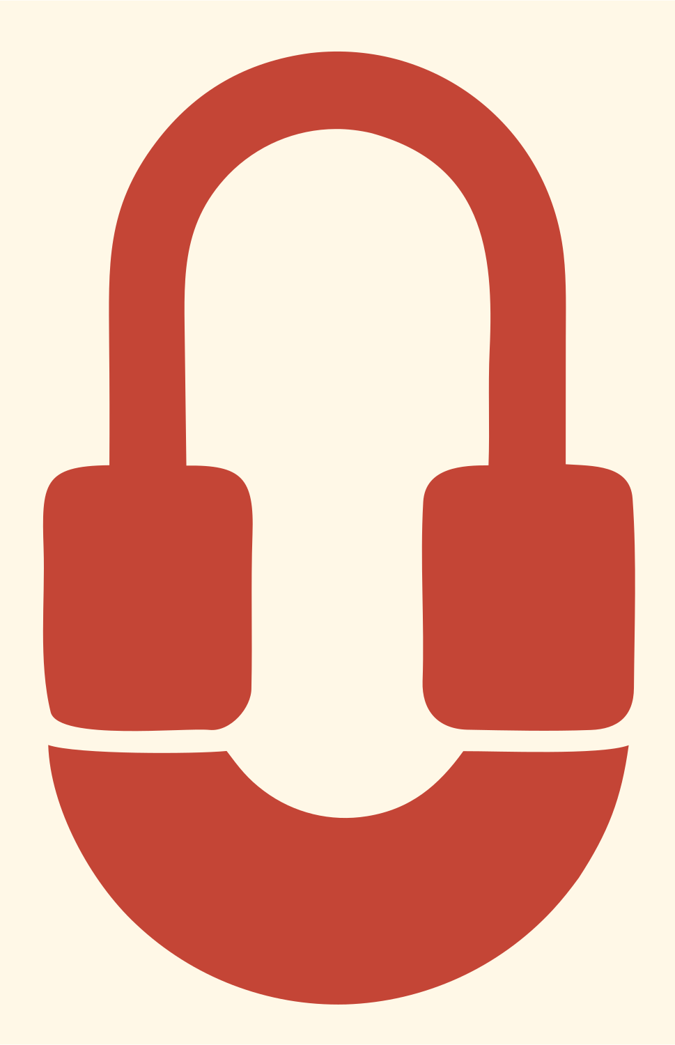 Blocky Padlock Shackle Icon #fff8e7/#c44536