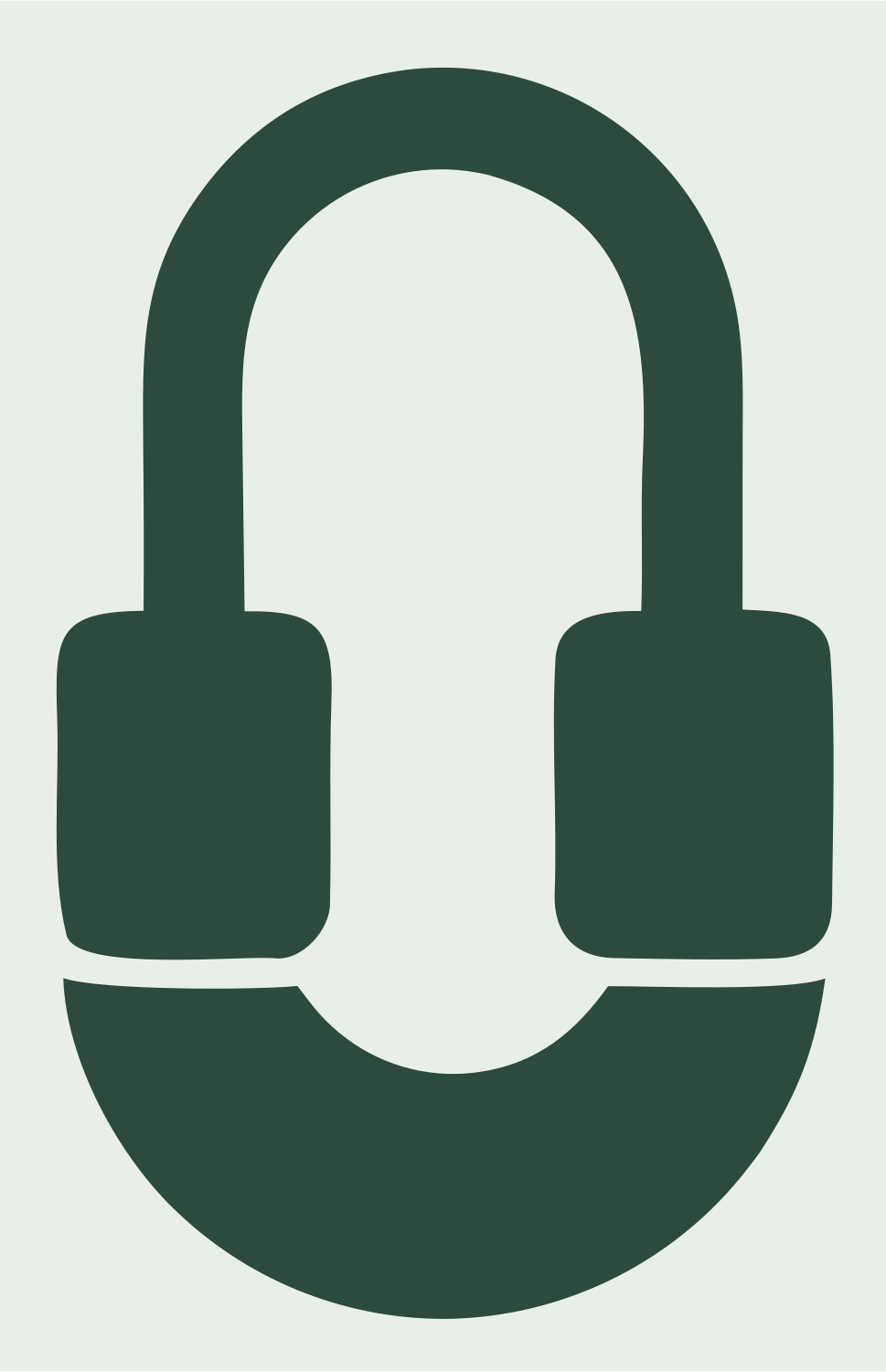 Blocky Padlock Shackle Icon #e8efe9/#2d4a3e