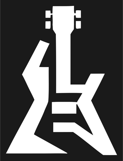 Bold Flying V Guitar Mark #1a1a1a/#ffffff