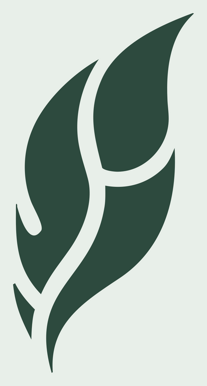 Bold Feather Quill Mark #e8efe9/#2d4a3e