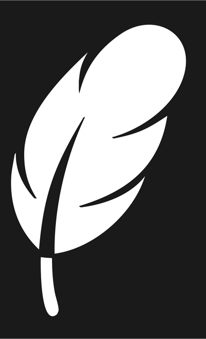 Bold Feather Crest #1a1a1a/#ffffff