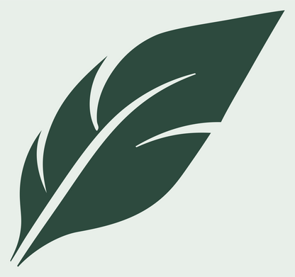 Bold Feather Wing Icon #e8efe9/#2d4a3e