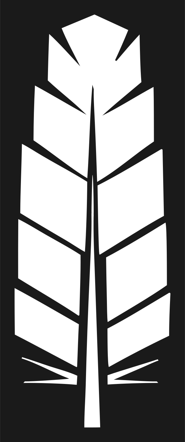 Segmented Feather Panel Logo #1a1a1a/#ffffff