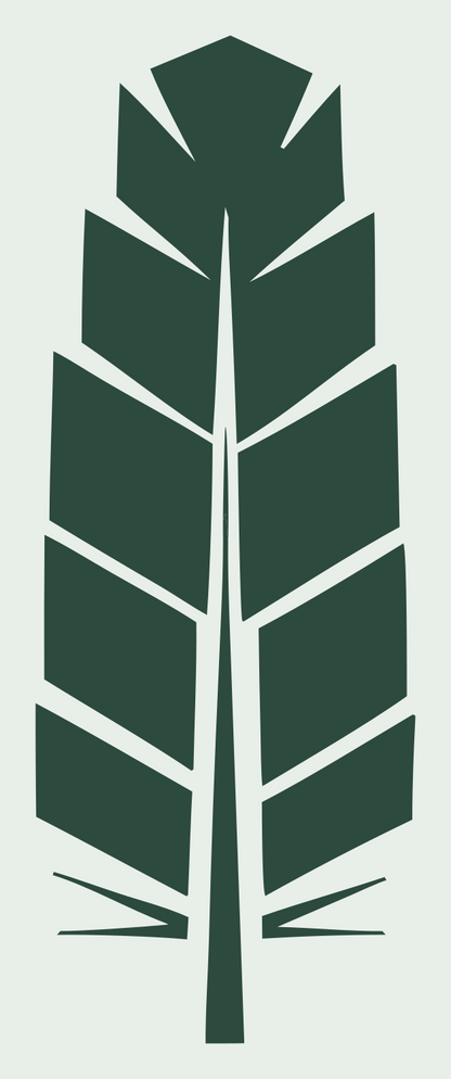 Segmented Feather Panel Logo #e8efe9/#2d4a3e