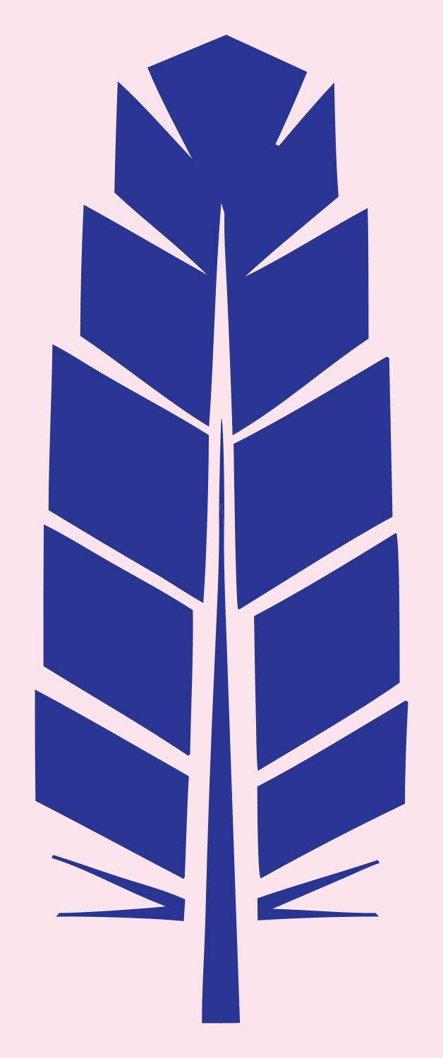 Segmented Feather Panel Logo #fce4ec/#283593