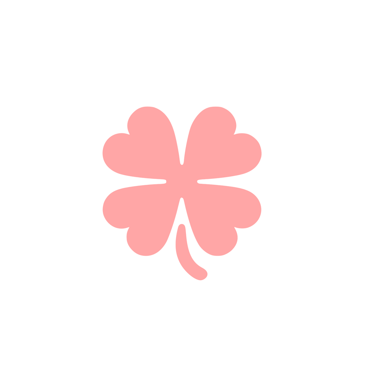Clover Leaf Logo #ffa6a6