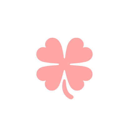 Clover Leaf Logo #ffa6a6