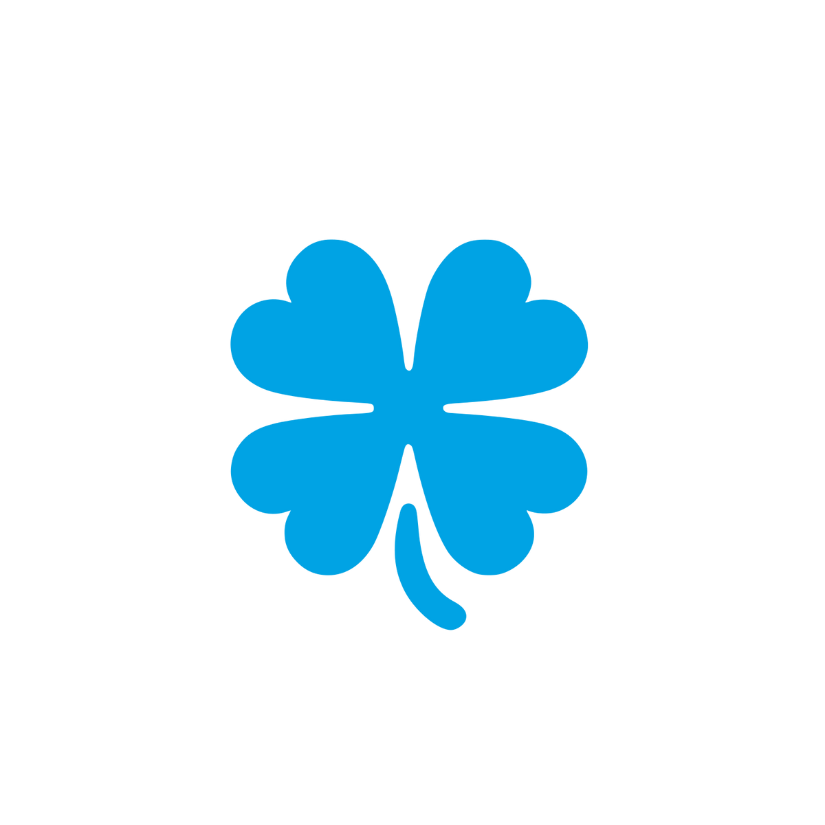 Clover Leaf Logo #00a3e4