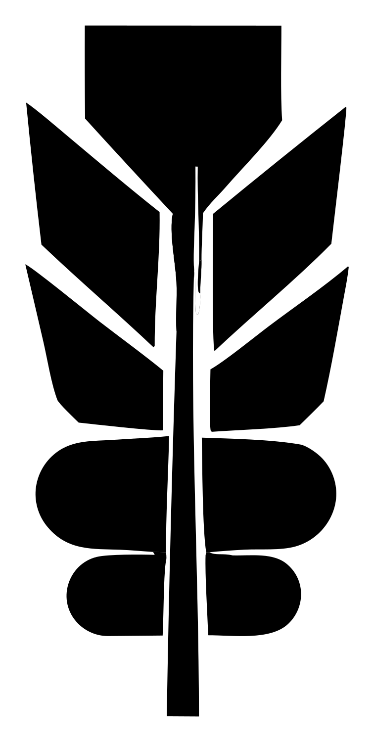 Heavy Feather Spine Badge #ffffff/#000000