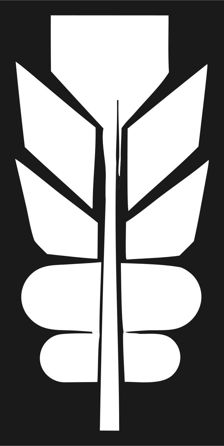 Heavy Feather Spine Badge #1a1a1a/#ffffff