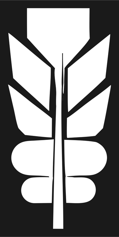 Heavy Feather Spine Badge #1a1a1a/#ffffff