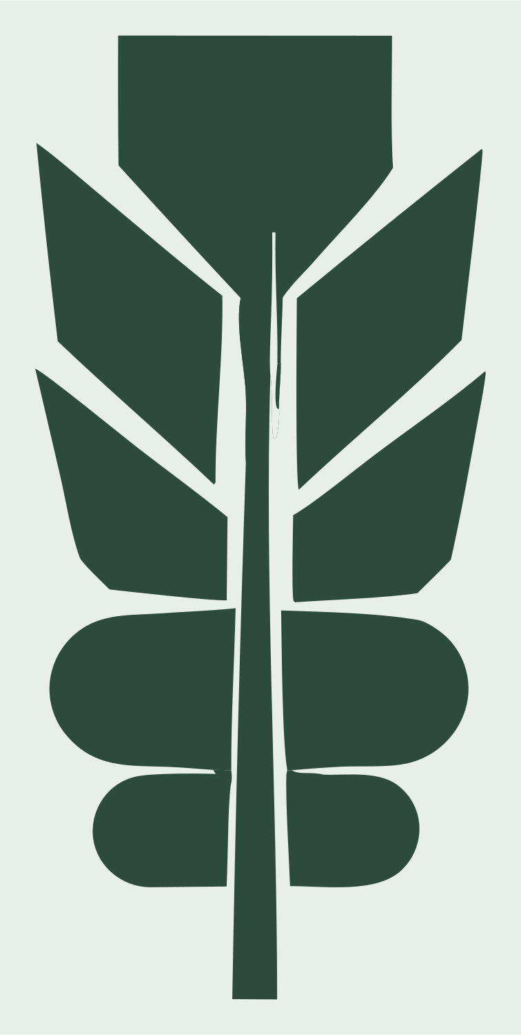 Heavy Feather Spine Badge #e8efe9/#2d4a3e