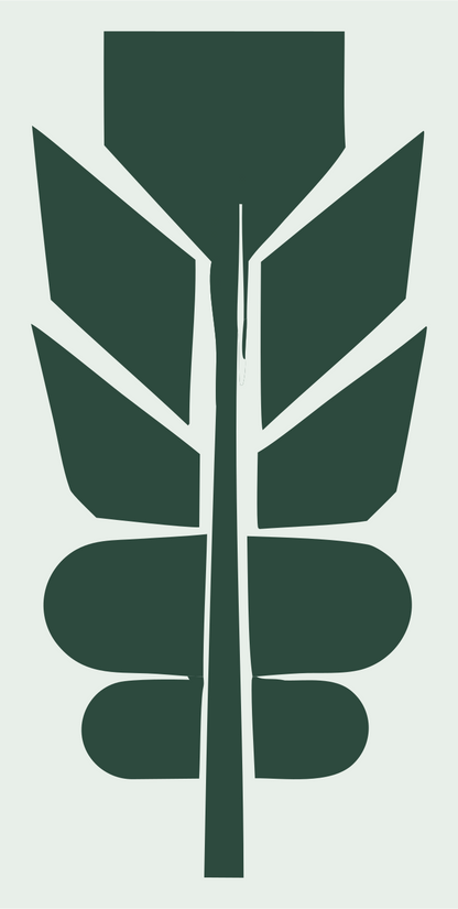 Heavy Feather Spine Badge #e8efe9/#2d4a3e
