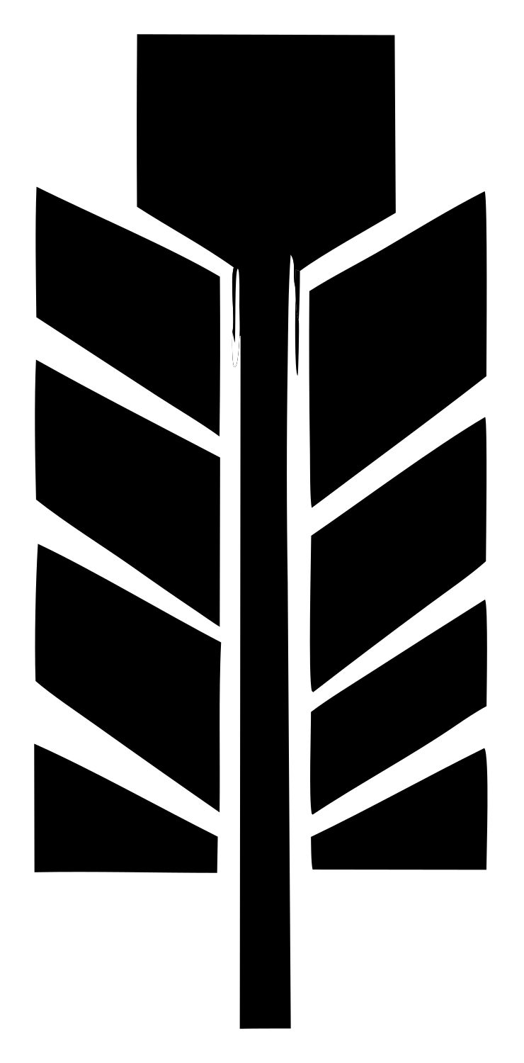 Chunky Feather Striped Emblem #ffffff/#000000