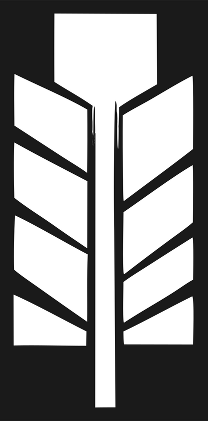 Chunky Feather Striped Emblem #1a1a1a/#ffffff