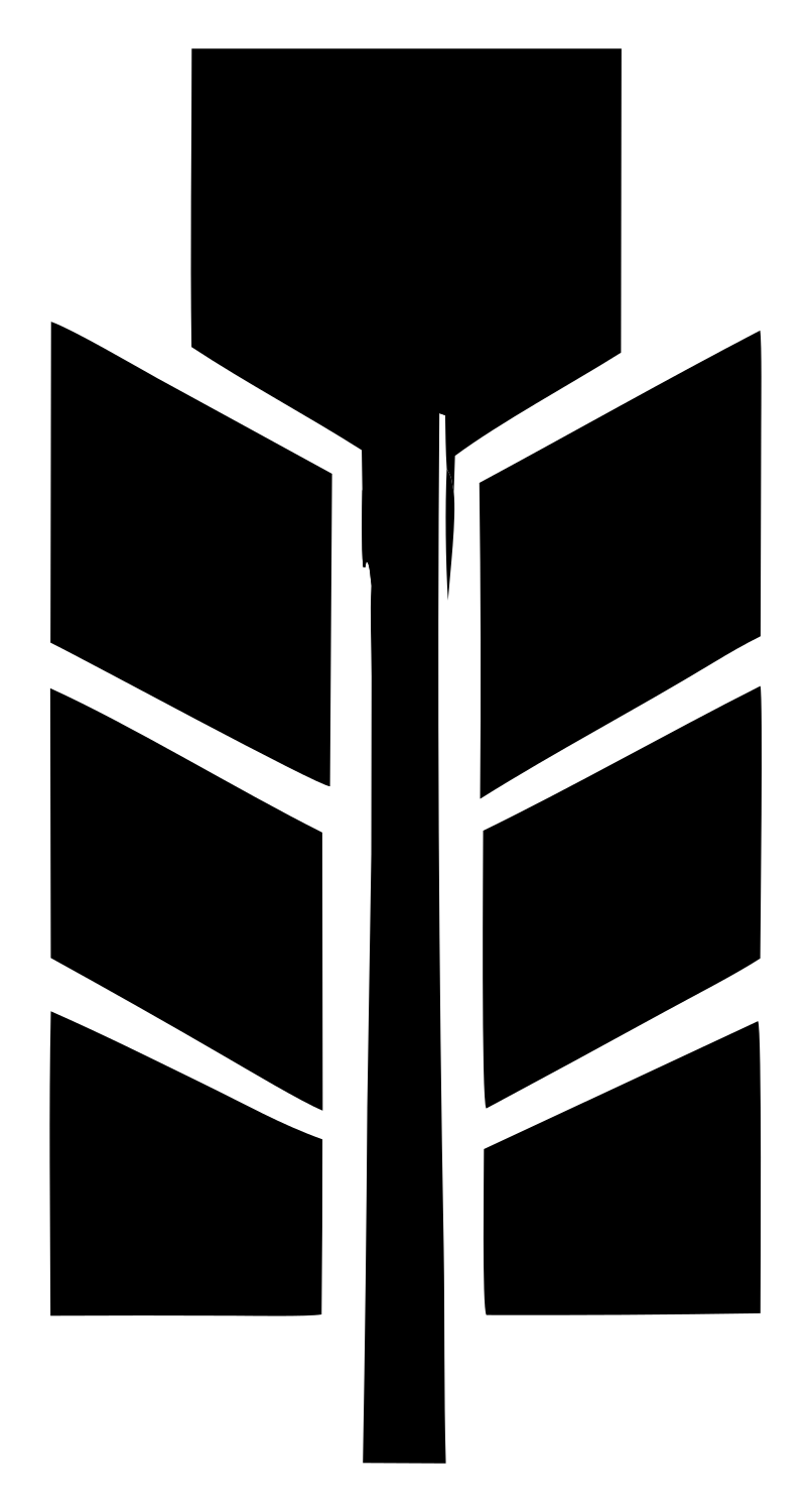Geometric Feather Panel Crest #ffffff/#000000