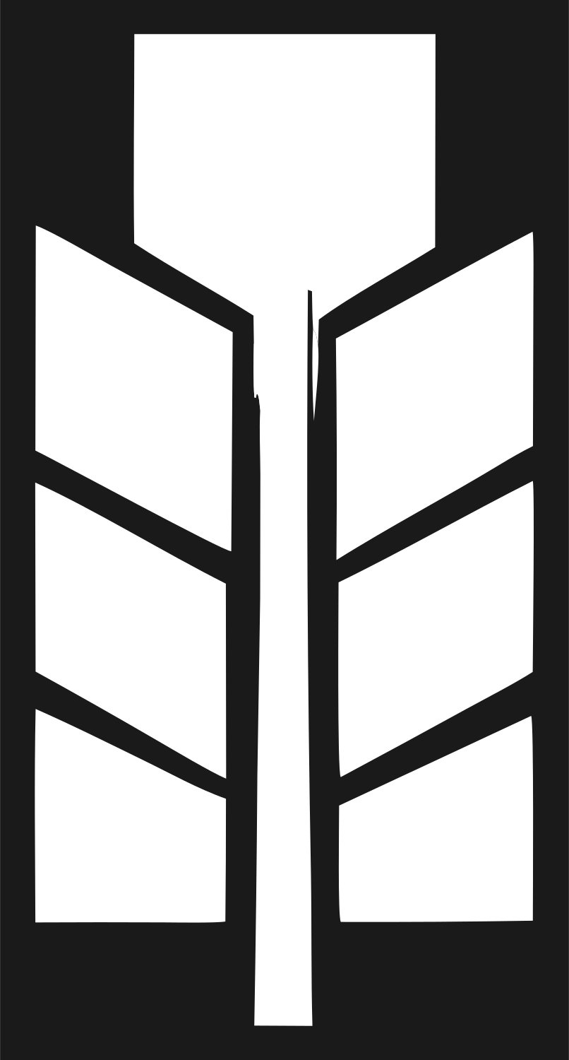 Geometric Feather Panel Crest #1a1a1a/#ffffff
