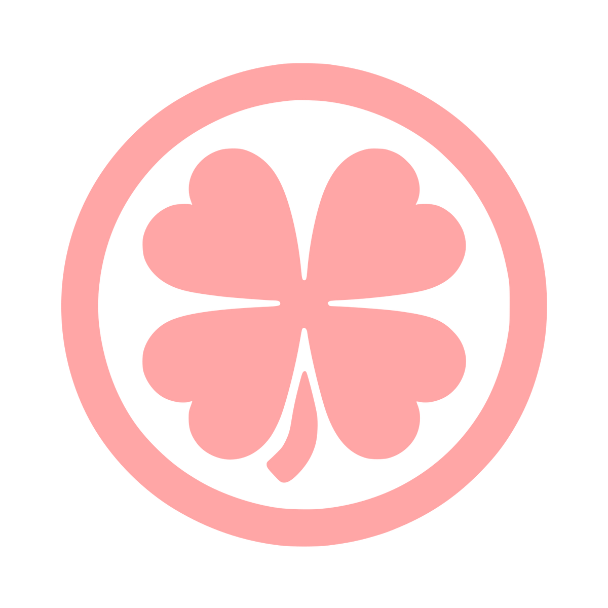 Cloverleaf Logo Design #ffa6a6