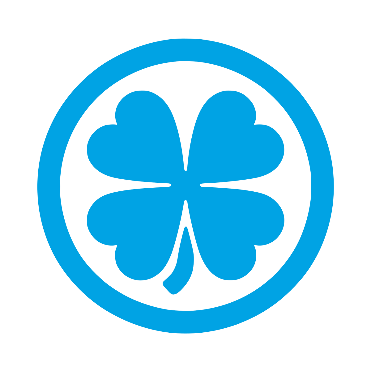 Cloverleaf Logo Design #00a3e4