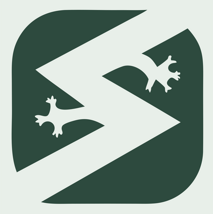 Gecko Lightning Bolt Badge #e8efe9/#2d4a3e