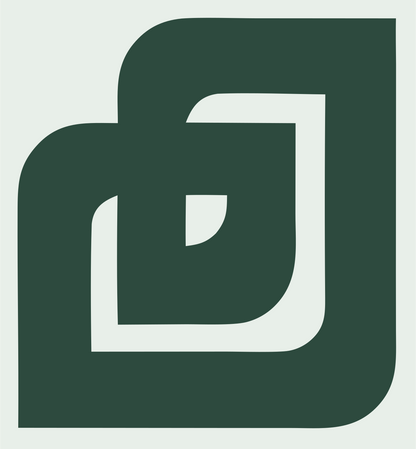 Geometric Music Note Mark #e8efe9/#2d4a3e