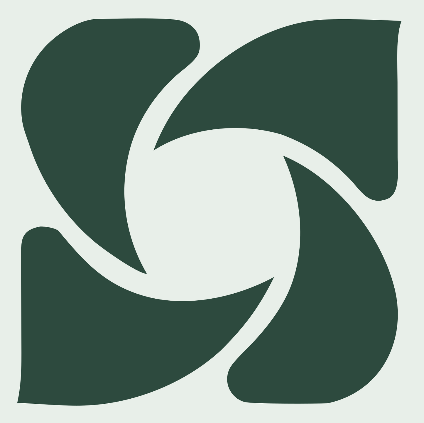 Bold Rotating Shutter Logo #e8efe9/#2d4a3e