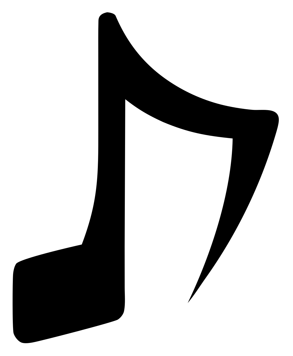 Beamed Eighth Note Icon #ffffff/#000000