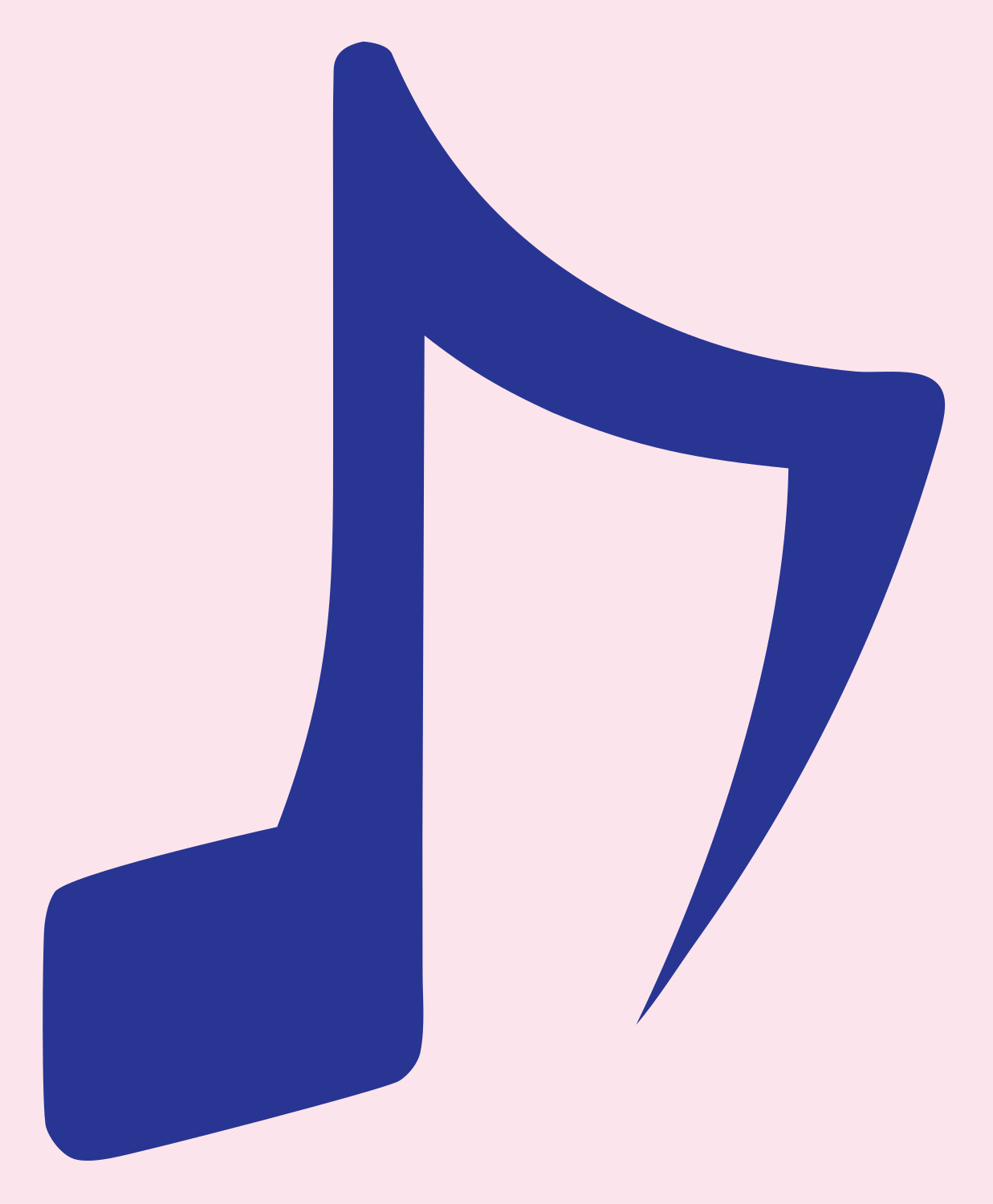 Beamed Eighth Note Icon #fce4ec/#283593