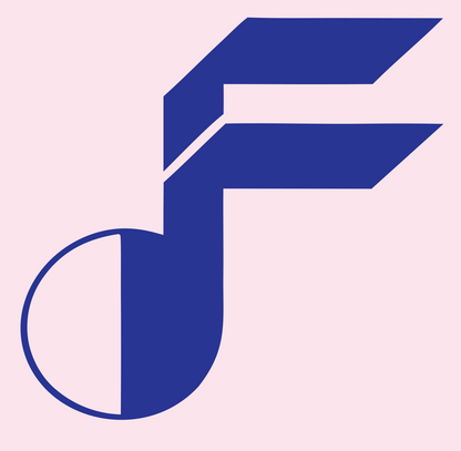 Blocky Eighth Note Mark #fce4ec/#283593