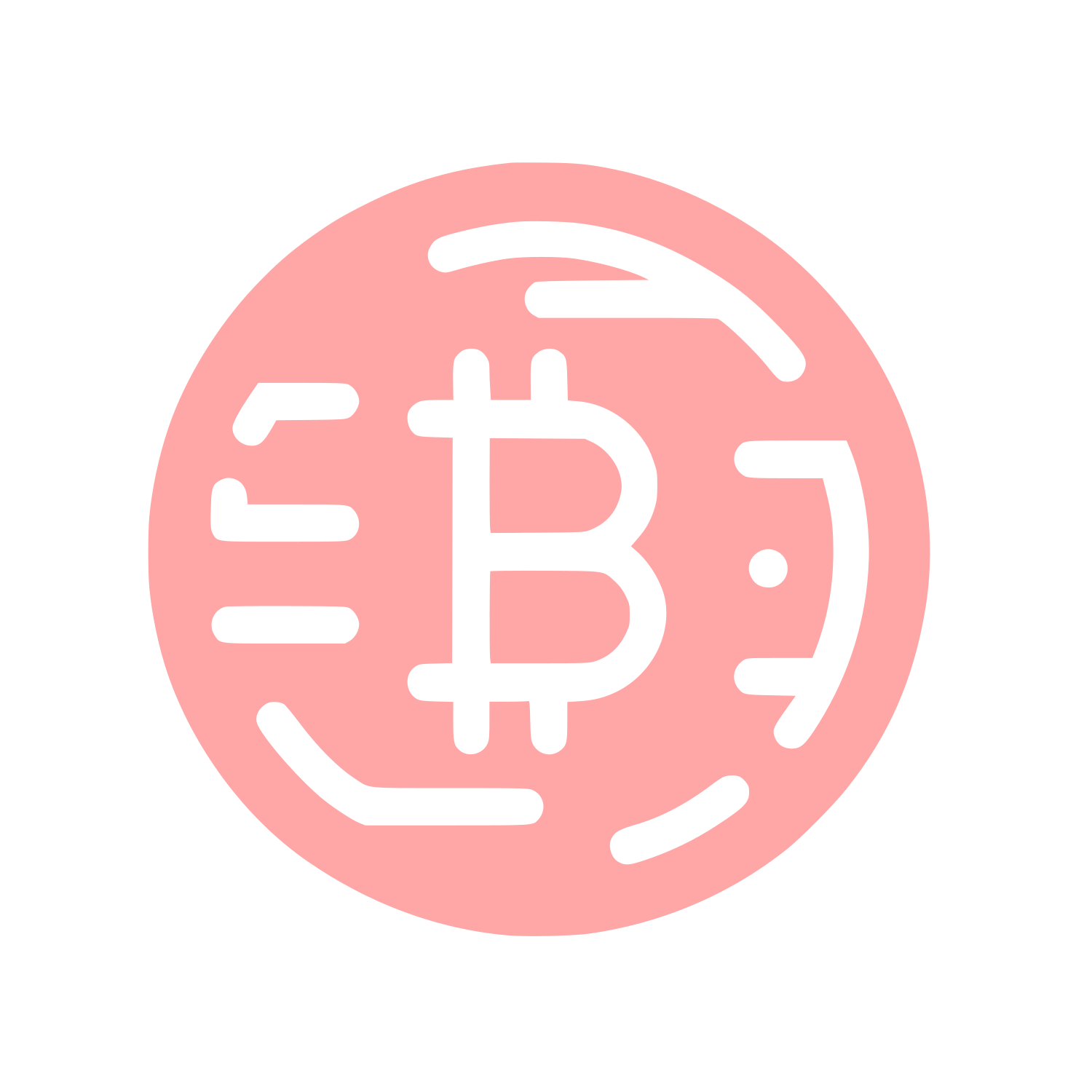 Bitcoin Logo Design #ffa6a6