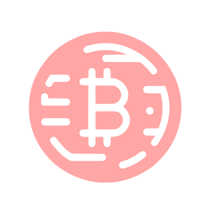 Bitcoin Logo Design #ffa6a6