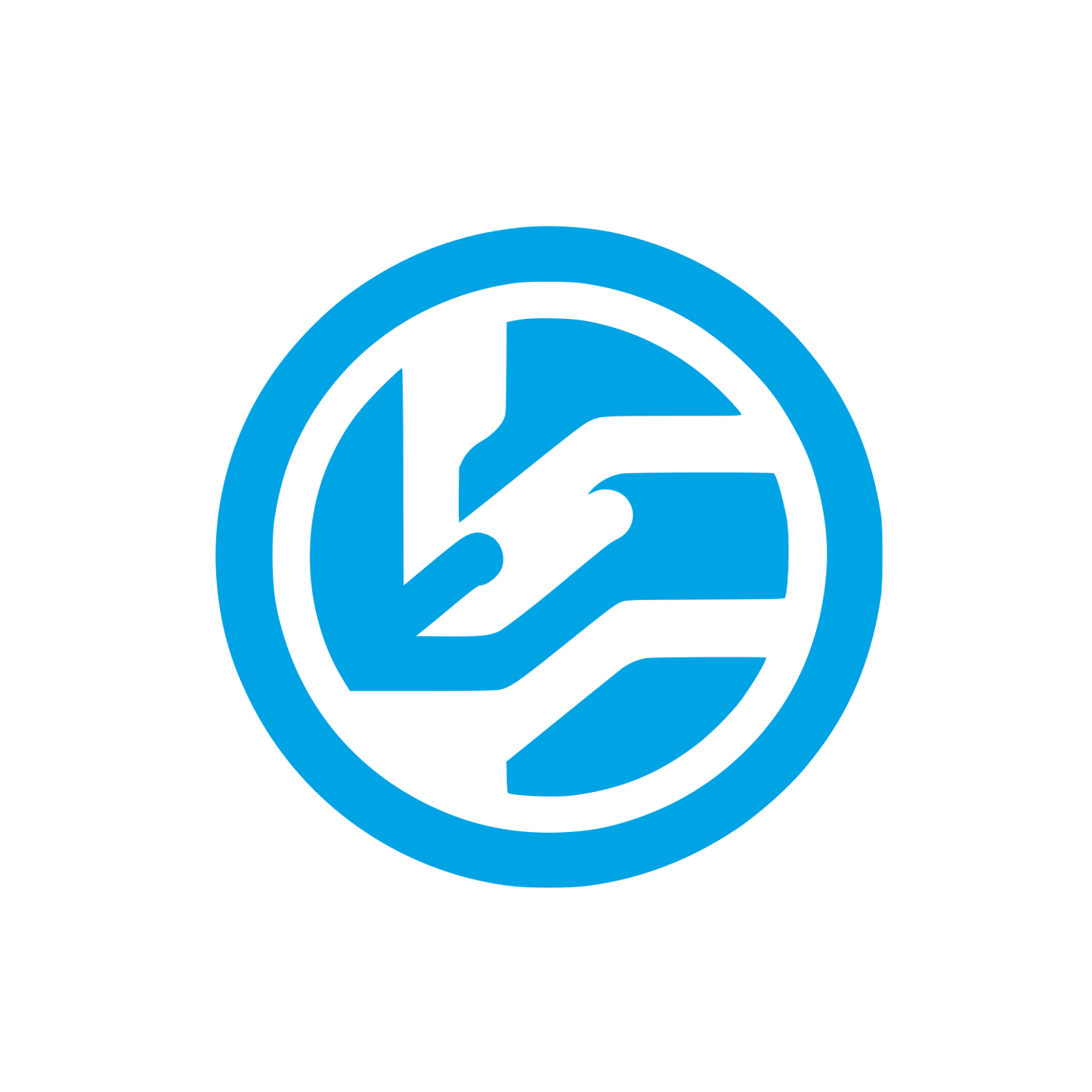 Abstract Bird Logo #00a3e4