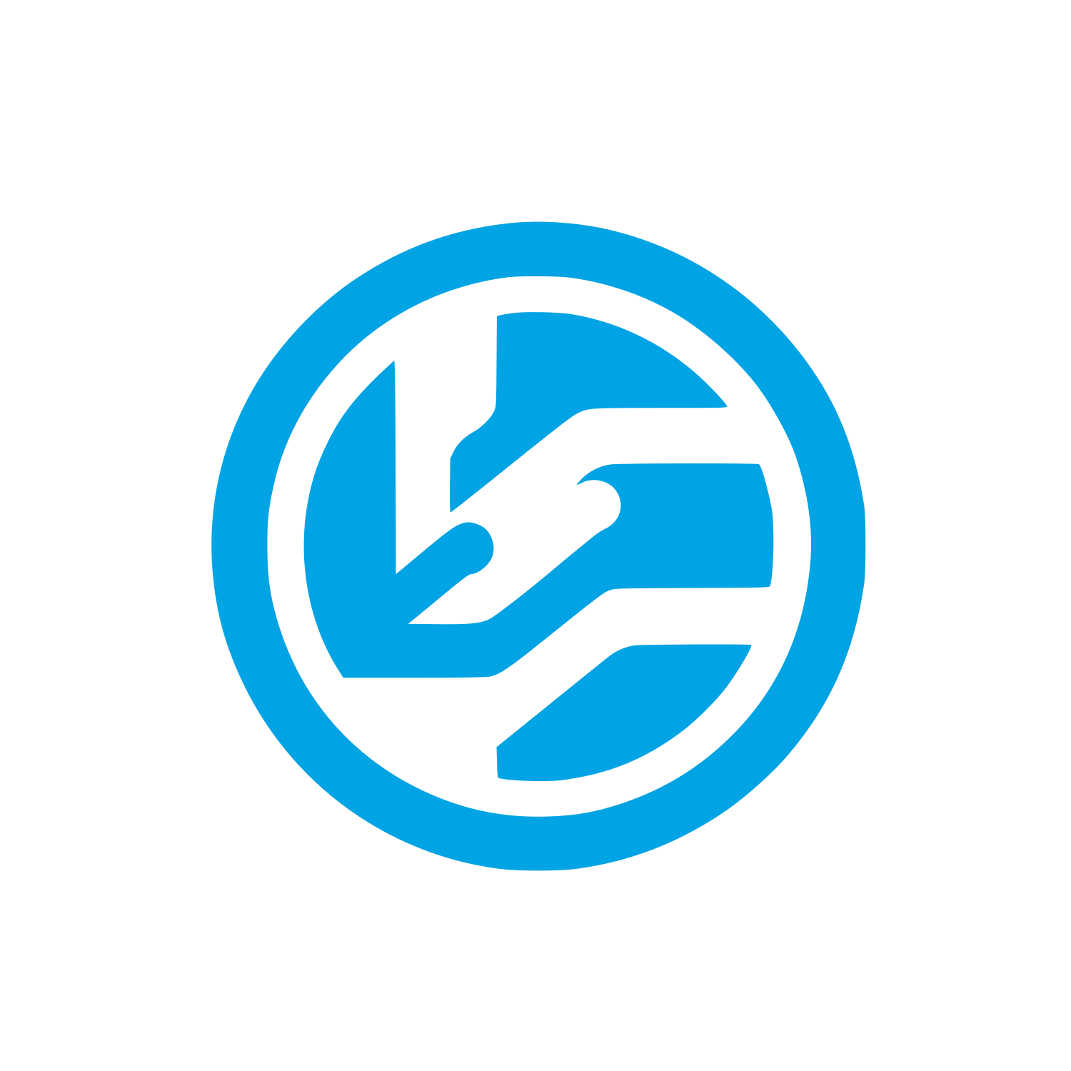Abstract Bird Logo #00a3e4