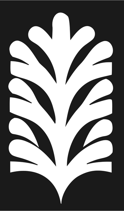 Bold Feather Snowflake Mark #1a1a1a/#ffffff