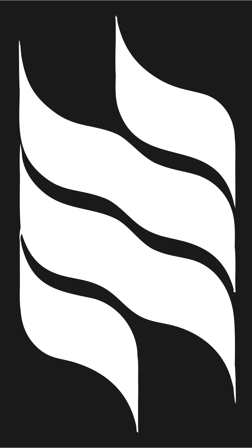 Wave Ribbon Dual Mark #1a1a1a/#ffffff