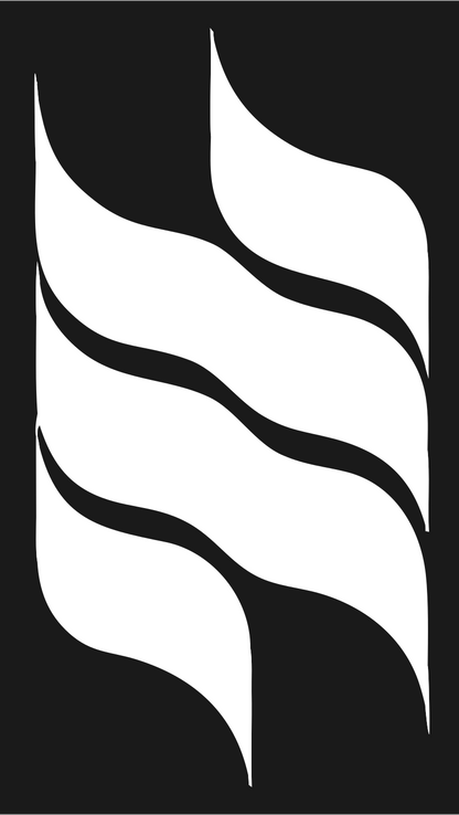 Wave Ribbon Dual Mark #1a1a1a/#ffffff