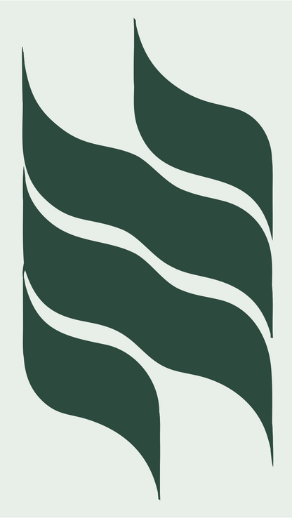 Wave Ribbon Dual Mark #e8efe9/#2d4a3e